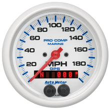 Load image into Gallery viewer, AutoMeter 200639 GAUGE, SPEEDOMETER, 3 3/8", 200MPH, GPS, MARINE WHITE