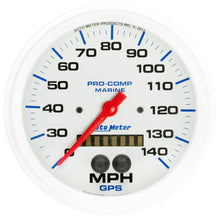 Load image into Gallery viewer, AutoMeter 200647 GAUGE, SPEEDOMETER, 5", 140MPH, GPS, MARINE WHITE