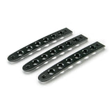 DV8 Offroad D-JP-190015-BK-3 Black Door Handles Inserts; 3-Pieces
