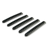 DV8 Offroad D-JP-190028-BK-5 Black Rail Door Handle Insert; 5-Pieces