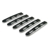 DV8 Offroad D-JP-190026-BK-5 Black Slot Door Handle Insert; 5-Pieces
