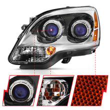 Load image into Gallery viewer, 2007-2008-Gmc-Acadia-Crystal-Headlight-Chrome-Amber(Oe)