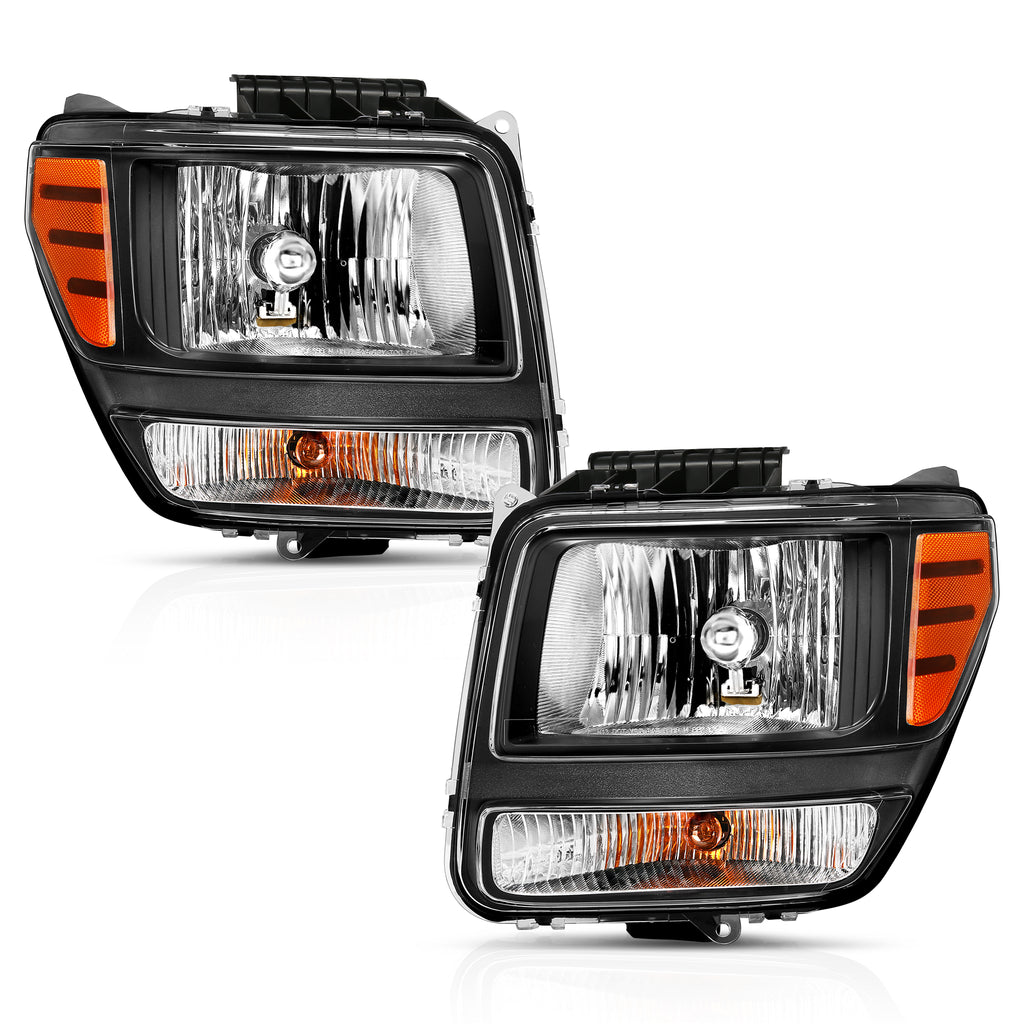 2007-2012-Dodge-Nitro-Crystal-Headlight-Black-Amber