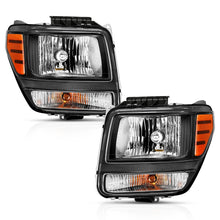 Load image into Gallery viewer, 2007-2012-Dodge-Nitro-Crystal-Headlight-Black-Amber