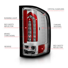 Load image into Gallery viewer, 2007-2013-Chevrolet-Silverado-1500-Led-Taillights-Chrome