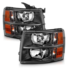 Load image into Gallery viewer, 2007-2013-Chevrolet-Silverado-Crystal-Headlights-Black