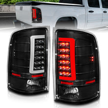 Load image into Gallery viewer, 2007-2013-Gmc-Sierra-Led-Tail-Lights-W-Light-Bar-Black-Housing-Clear-Lens