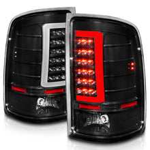 Load image into Gallery viewer, 2007-2013-Gmc-Sierra-Led-Tail-Lights-W-Light-Bar-Black-Housing-Clear-Lens