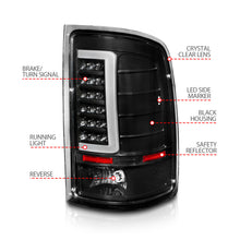 Load image into Gallery viewer, 2007-2013-Gmc-Sierra-Led-Tail-Lights-W-Light-Bar-Black-Housing-Clear-Lens