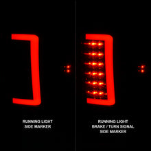 Load image into Gallery viewer, 2007-2013-Gmc-Sierra-Led-Tail-Lights-W-Light-Bar-Black-Housing-Smoke-Lens