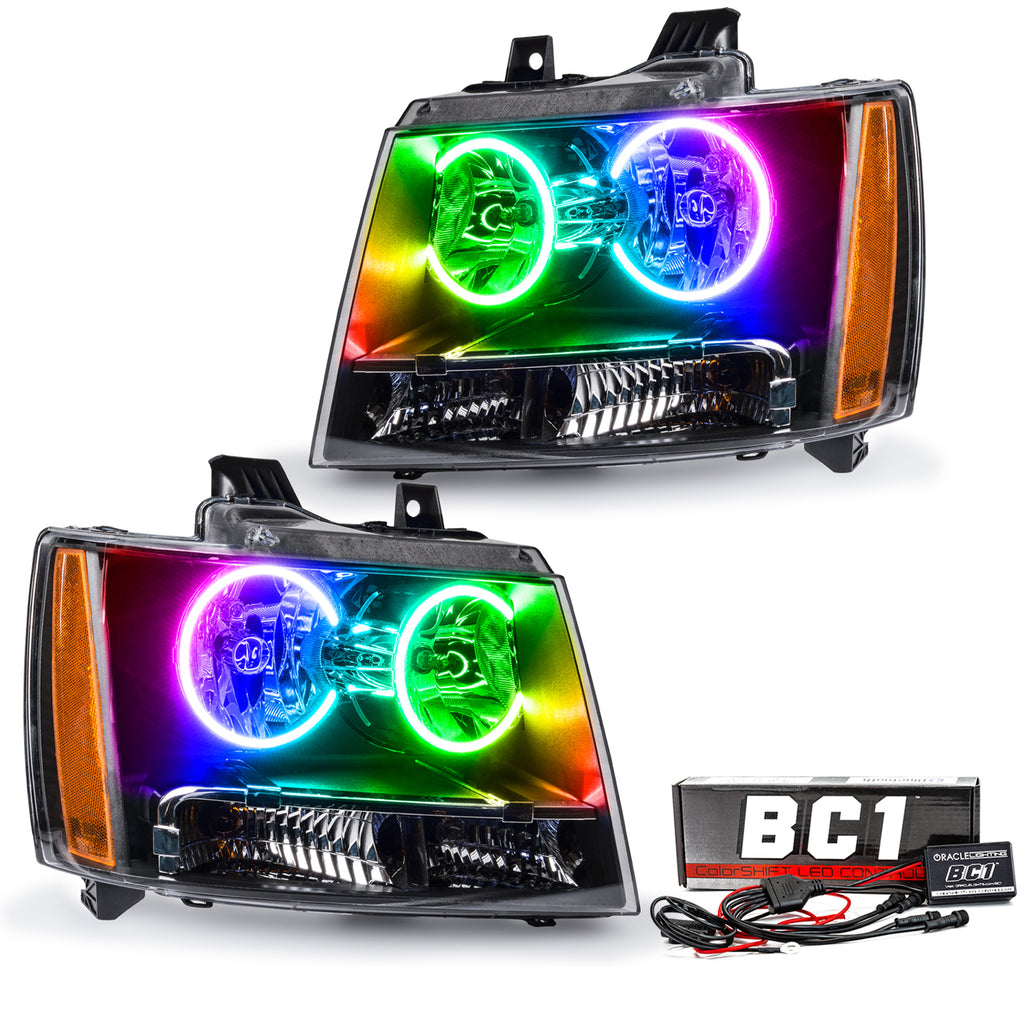 2007-2014-Chevrolet-Tahoe-Pre-Assembled-Led-Halo-Headlights