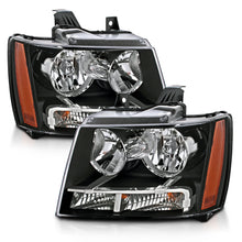 Load image into Gallery viewer, 2007-2014-Chevrolet-TahoeSuburban-Crystal-Headlights-Black
