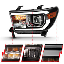 Load image into Gallery viewer, 2007-2014-Toyota-Tundra-Projector-Light-Bar-H.L-Black-Amber(Led-High-Beam)-(Halogen-Version)