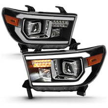 Load image into Gallery viewer, 2007-2014-Toyota-Tundra-Projector-Light-Bar-H.L-Black-Amber(Led-High-Beam)-(Halogen-Version)