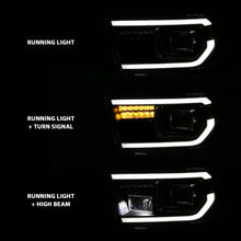 Load image into Gallery viewer, 2007-2014-Toyota-Tundra-Projector-Light-Bar-H.L-Black-Amber(Led-High-Beam)-(Halogen-Version)