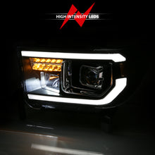 Load image into Gallery viewer, 2007-2014-Toyota-Tundra-Projector-Light-Bar-H.L-Black-Amber(Led-High-Beam)-(Halogen-Version)
