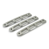 DV8 Offroad D-JP-190026-AL-3 Silver Slot Door Handle Insert; 3-Pieces