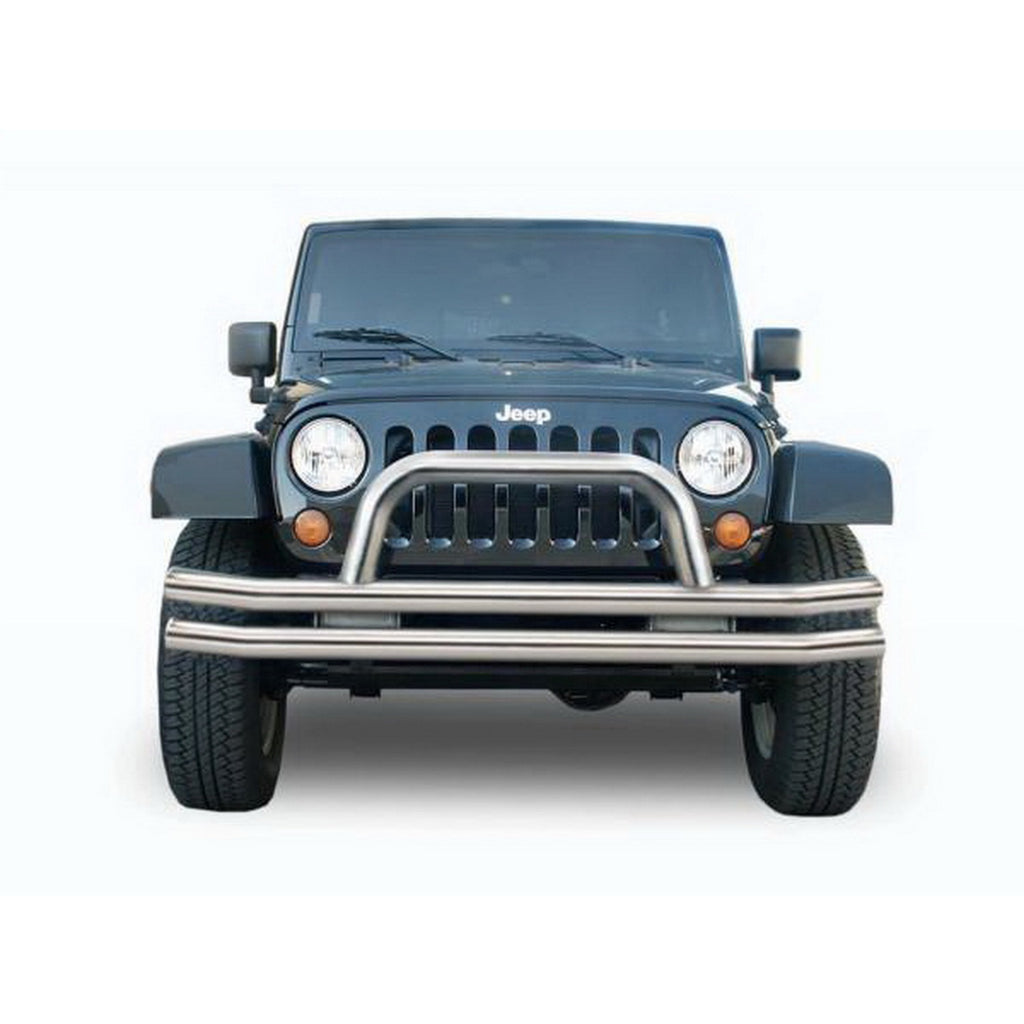 2007-2018-Jeep-Wrangler(Jk)-Double-Tube-Bumper-Front---Stainless