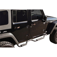 Load image into Gallery viewer, 2007-2018-Jeep-Wrangler(Jk)-Unlimited-Side-Bar-Drop-Step-Slimline---Black