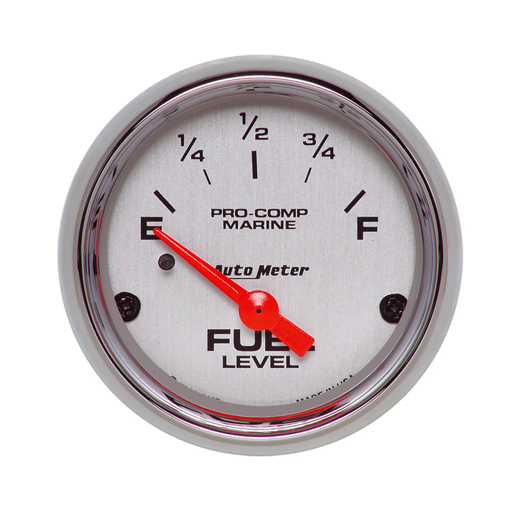 AutoMeter 200760-35 GAUGE, FUEL LEVEL, 2 1/16", 240OE TO 33OF, ELEC, MARINE CHROME