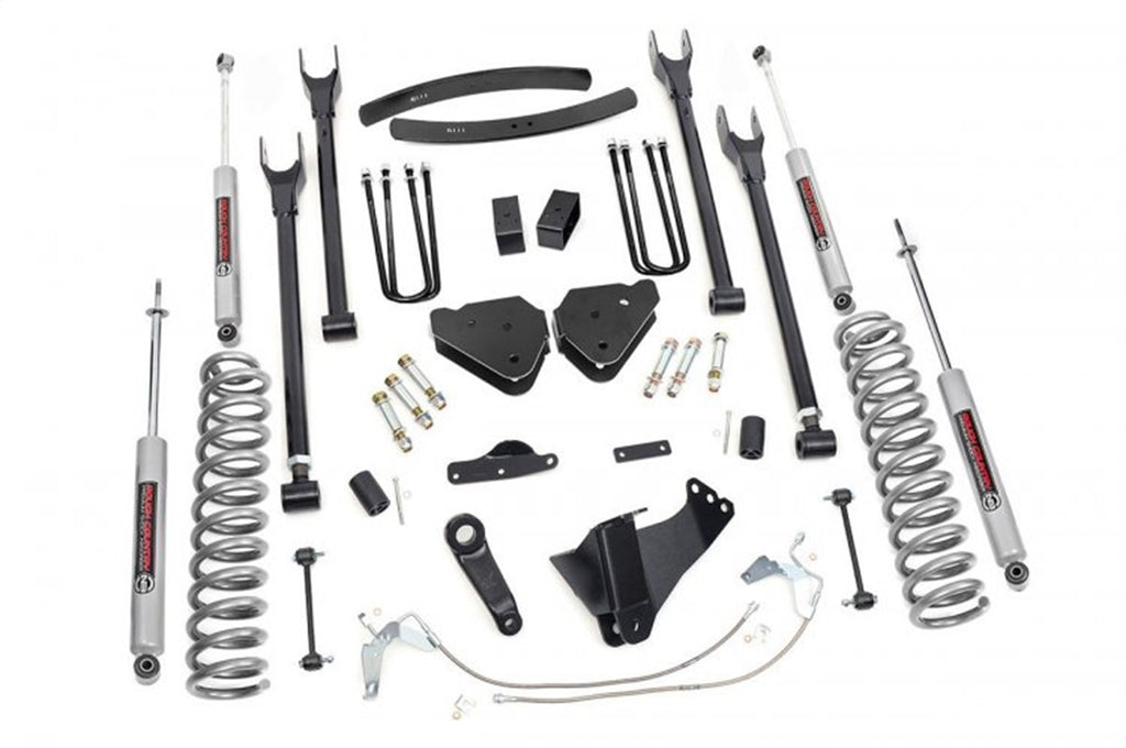 Rough Country 588.20 4-Link Suspension Lift Kit w/Shocks for Select Ford F-250 Super Duty, Ford F-350 Super Duty
