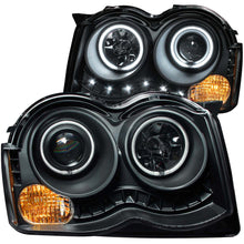 Load image into Gallery viewer, 2008-2010-Jeep-Grand-Cherokee-Projector-Headlights-W-Halo-Black-(Ccfl)