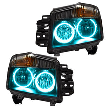Load image into Gallery viewer, 2008-2015-Nissan-Titan-Pre-Assembled-Led-Halo-Headlights