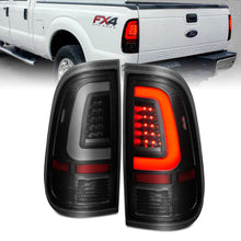 Load image into Gallery viewer, 2008-2016-Ford-F-250-Led-Tail-W-Lights-Bar-Black-Housing-Smoke-Lens