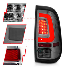Load image into Gallery viewer, 2008-2016-Ford-F-250-Led-Taillights-Chrome-Housing-Smoke-Lens-(Pair)