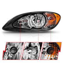 Load image into Gallery viewer, 2008-2016-International-Prostar-Crystal-Headlights-Black-Housing-(Oe-Replacement)