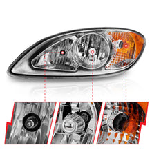Load image into Gallery viewer, 2008-2016-International-Prostar-Crystal-Headlights-Chrome-Housing