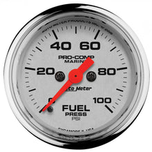 Load image into Gallery viewer, AutoMeter 200850-35 GAUGE, FUEL PRESSURE, 2 1/16", 100PSI, DIGITAL STEPPER MOTOR, MARINE CHROME