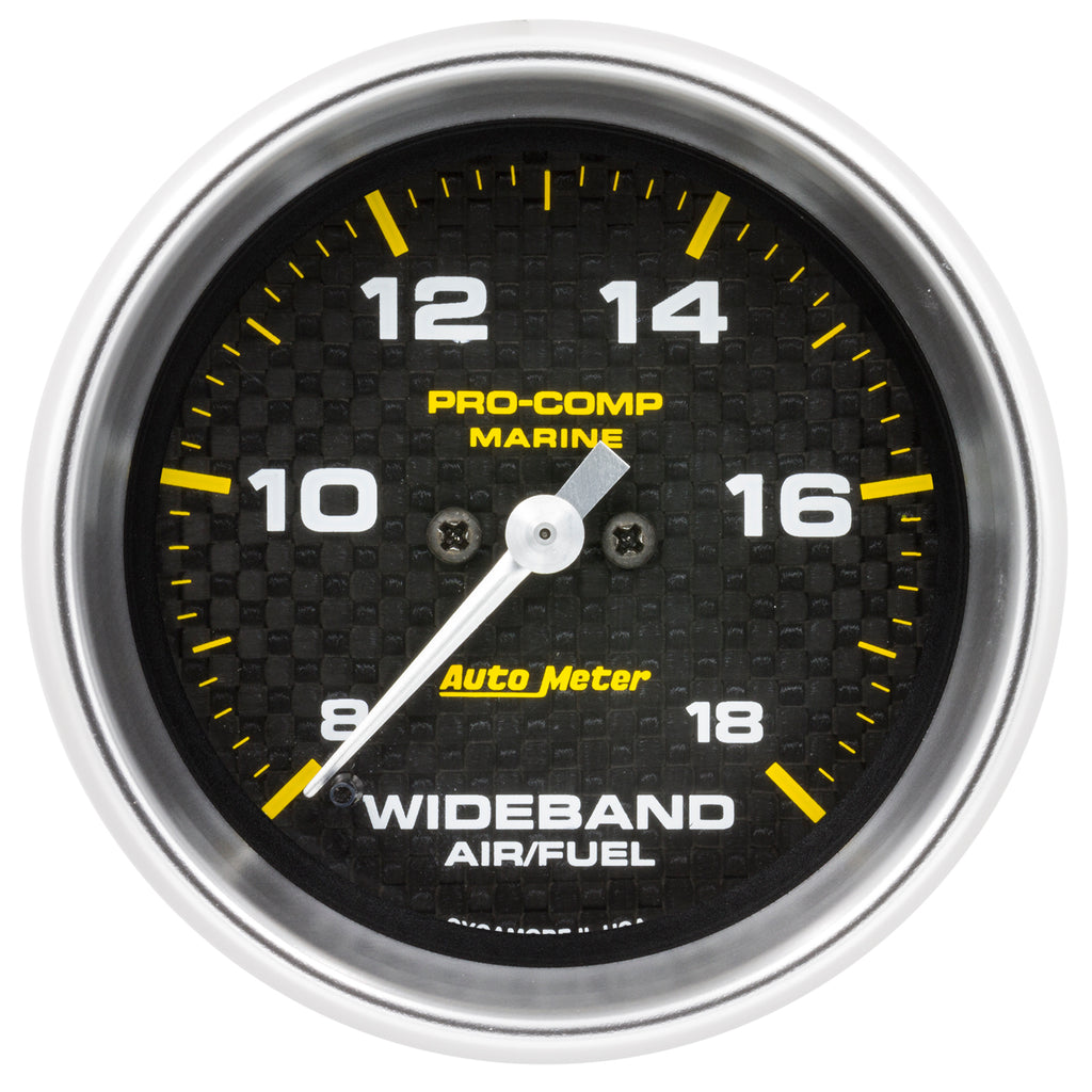 AutoMeter 200870-40 GAUGE, AIR/FUEL RATIO-WIDEBAND, ANALOG, 2 5/8", 8:1-18:1, STPR MTR, MARINE CF
