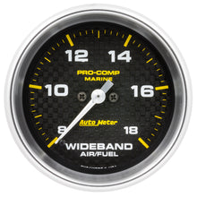 Load image into Gallery viewer, AutoMeter 200870-40 GAUGE, AIR/FUEL RATIO-WIDEBAND, ANALOG, 2 5/8", 8:1-18:1, STPR MTR, MARINE CF