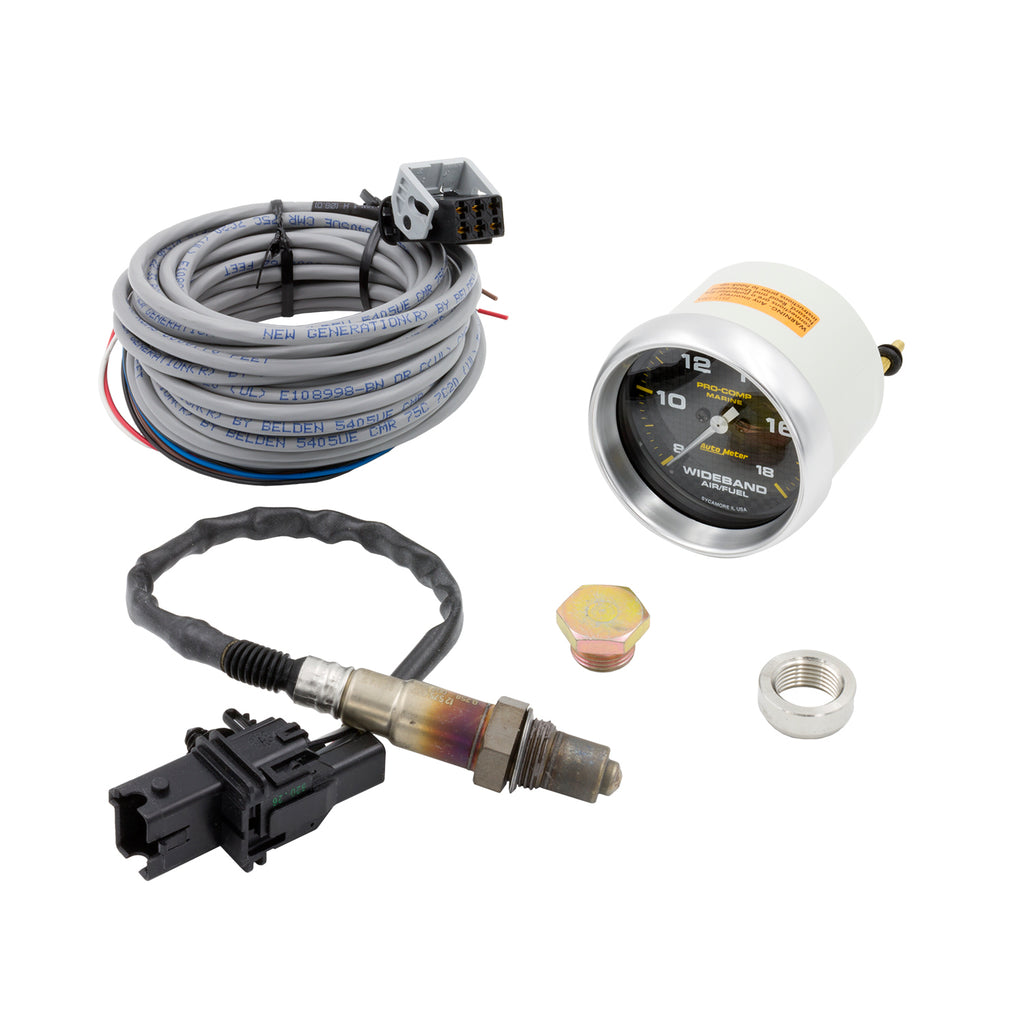 AutoMeter 200870-40 GAUGE, AIR/FUEL RATIO-WIDEBAND, ANALOG, 2 5/8", 8:1-18:1, STPR MTR, MARINE CF