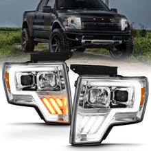 Load image into Gallery viewer, 2009-2013-Ford-F-150-Projector-Light-Bar-G4-Switchback-H.L.-Chrome-Amber