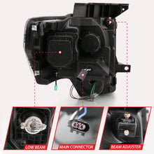 Load image into Gallery viewer, 2009-2013-Ford-F-150-Projector-Light-Bar-G4-Switchback-H.L.-Chrome-Amber