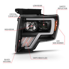 Load image into Gallery viewer, 2009-2013-Ford-F-150-Projector-Light-Bar-G4-Switchback-H.L.Black-Amber