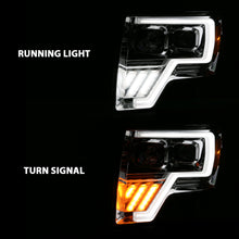 Load image into Gallery viewer, 2009-2013-Ford-F-150-Projector-Light-Bar-G4-Switchback-H.L.-Chrome-Amber