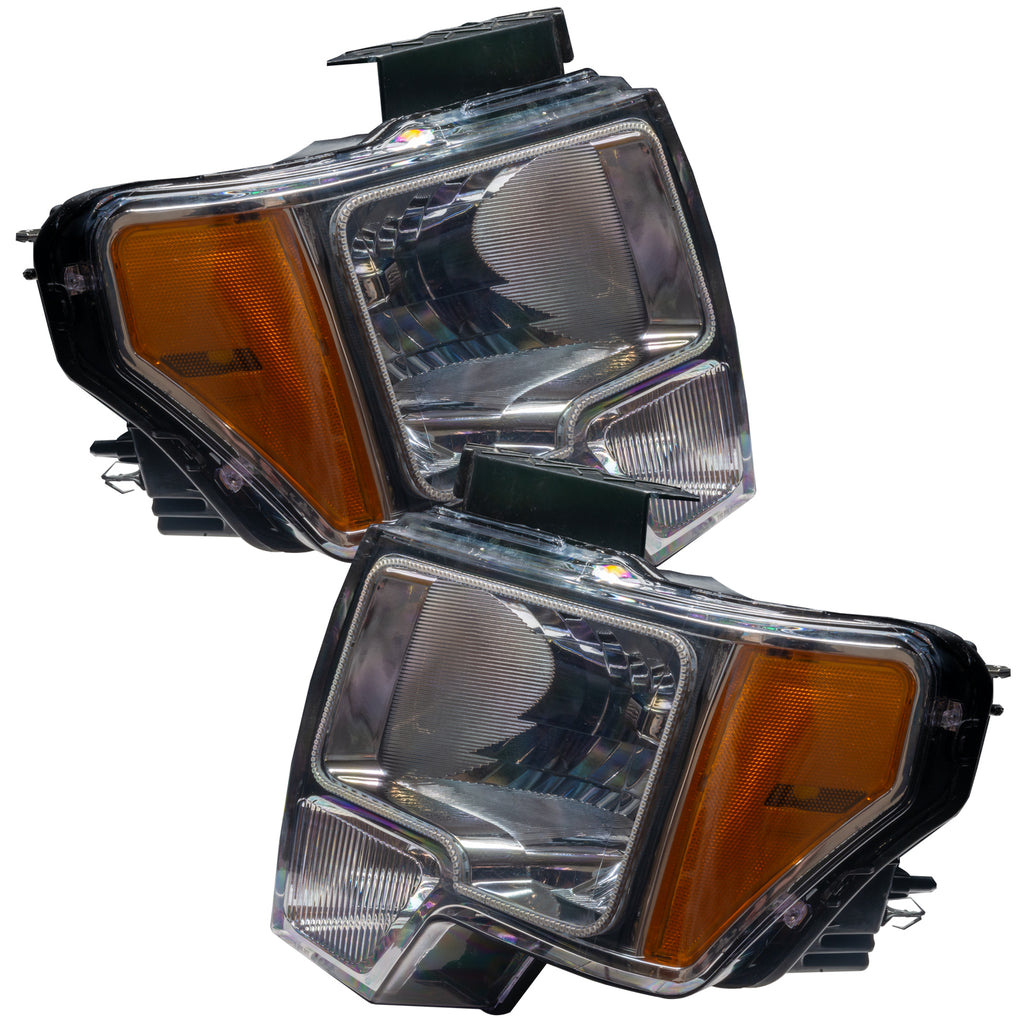 2009-2014-Ford-F-150-Pre-Assembled-Led-Halo-Headlights---(Chrome-Housing)