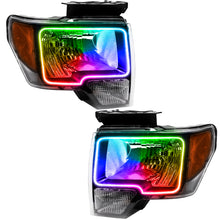 Load image into Gallery viewer, 2009-2014-Ford-F-150-Pre-Assembled-Led-Halo-Headlights---(Chrome-Housing)