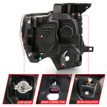 Load image into Gallery viewer, 2009-2014-Ford-F-150-Projector-Headlight-Plank-Style-Chrome-Amber