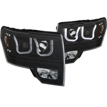 Load image into Gallery viewer, 2009-2014-Ford-F-150-Projector-Headlights-W-U-Bar-Black-Amber-(Hid-Type)-(Without-Hid-Kit)