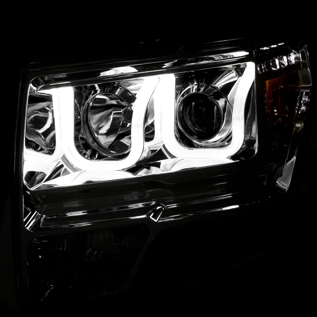 2009-2014-Ford-F-150-Projector-Headlights-W-U-Bar-Chrome-Amber-(Hid-Type)-(Without-Hid-Kit)