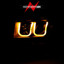 Load image into Gallery viewer, 2009-2014-Ford-F-150-Projector-Headlights-W-U-Bar-Switchback-Black-W-Amber