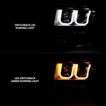 Load image into Gallery viewer, 2009-2014-Ford-F-150-Projector-Headlights-W-U-Bar-Switchback-Black-W-Amber