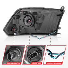 Load image into Gallery viewer, 2009-2018-Dodge-Ram-1500-2500-3500-Crystal-Headlights-W-Light-Bar-Chrome-Housing