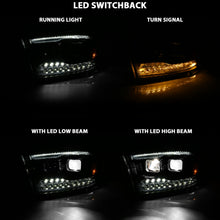 Load image into Gallery viewer, 2009-2018-Dodge-Ram-1500-Led-Projector-Plank-Style-Switchback-H.L-Halo-Black-Amber-(Oe-Style)
