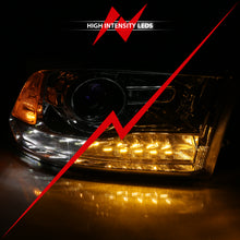Load image into Gallery viewer, 2009-2018-Dodge-Ram-1500-Projector-Plank-Style-Switchback-H.L-Halo-Chrome-Amber-(Oe-Style)