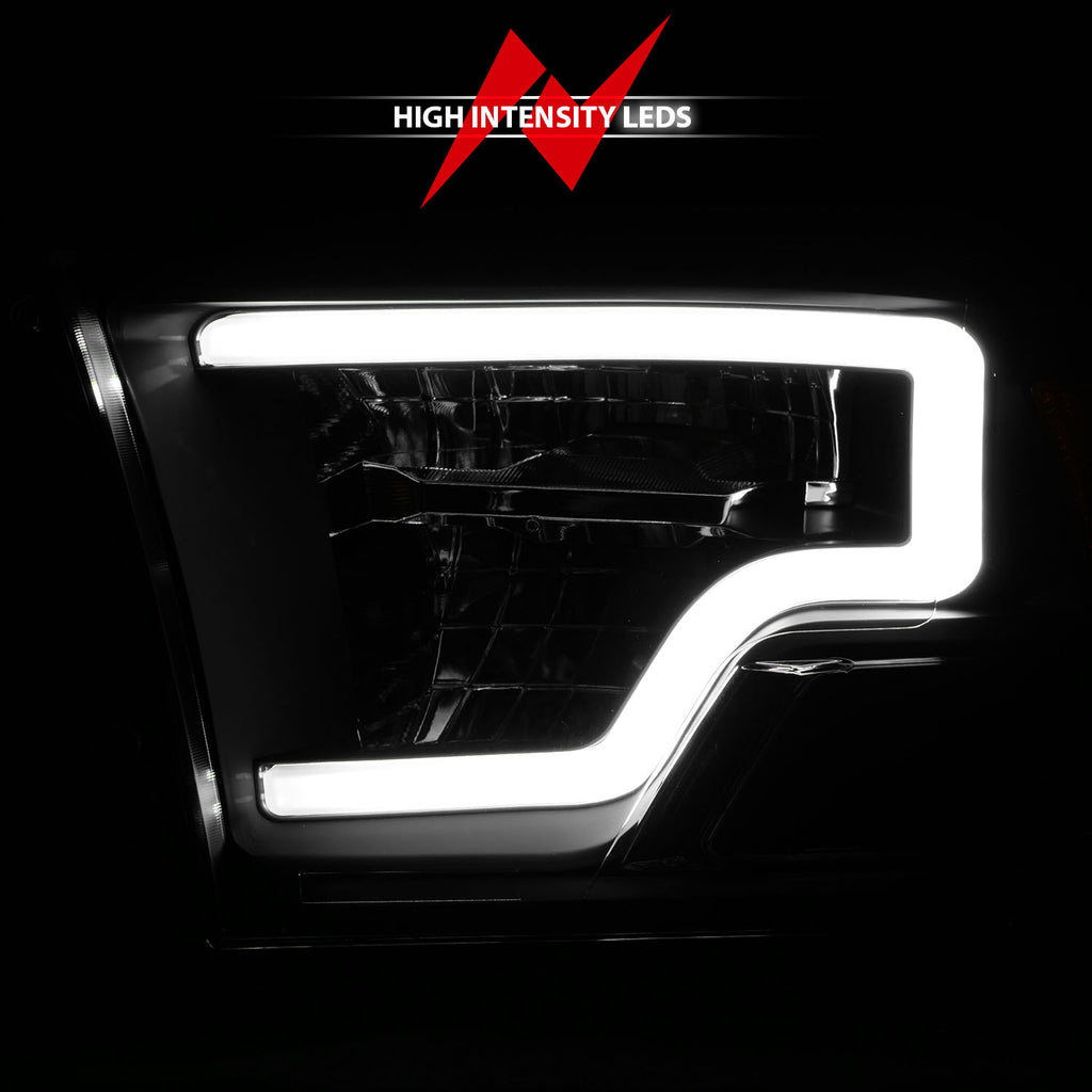 2009-2020-Dodge-Ram-1500-Full-Led-Square-Projector-Headlights-W-Chrome-Housing-Black-Amber